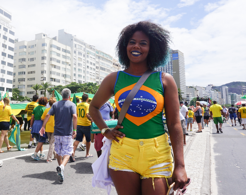 Gizele Santana says that the president of Brazil will not govern just for blacks or whites.